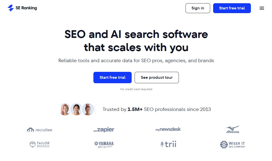 SE Ranking - SEO and AI Search Software