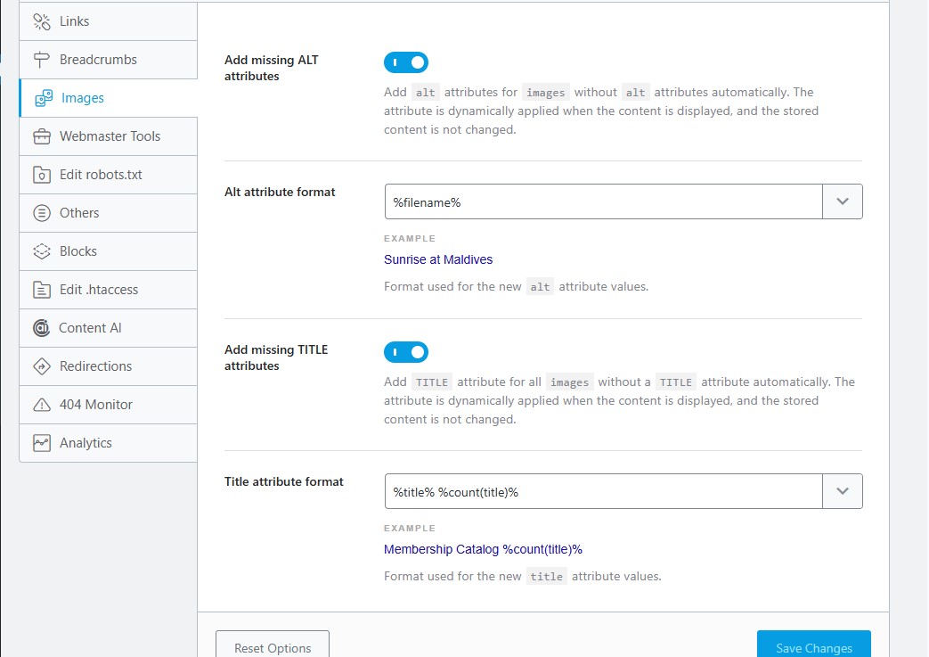 Add Missing Alt and Title Attributes