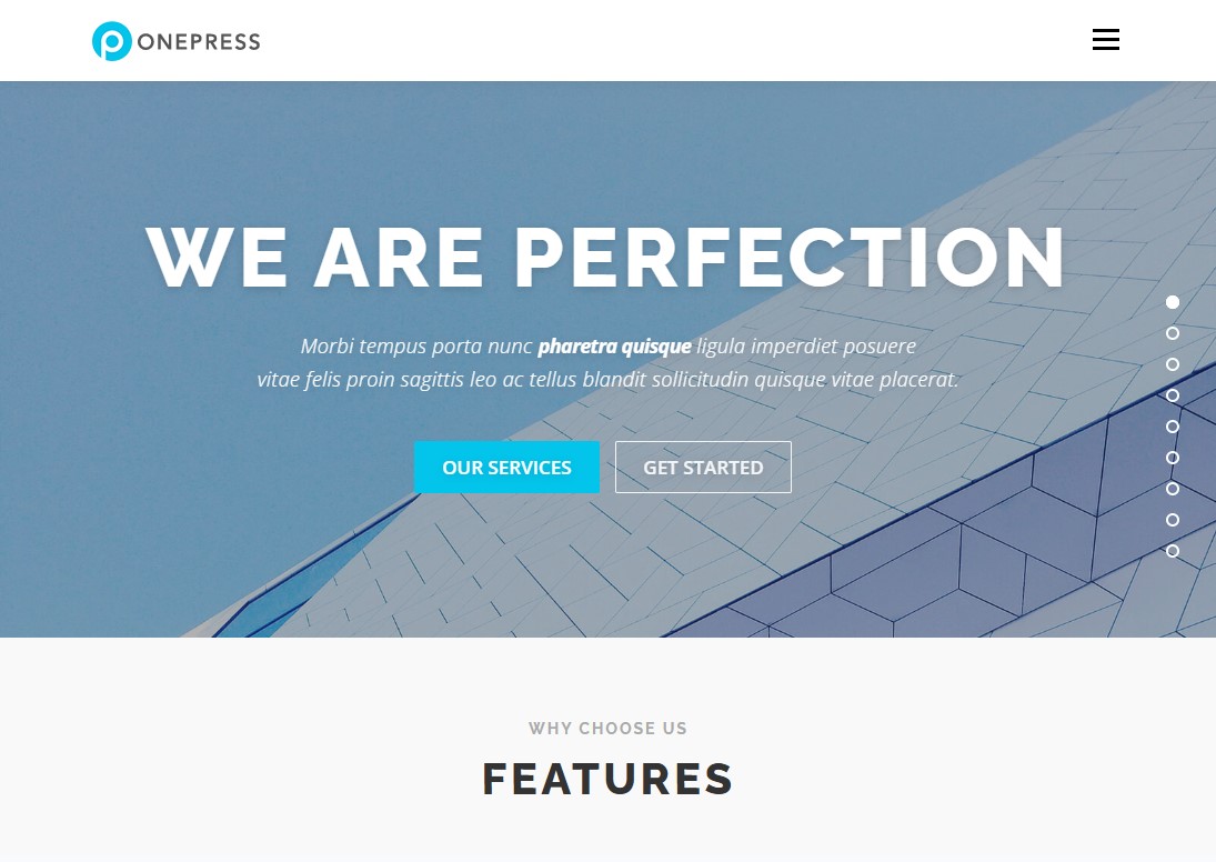 OnePress - One Page WordPress Theme