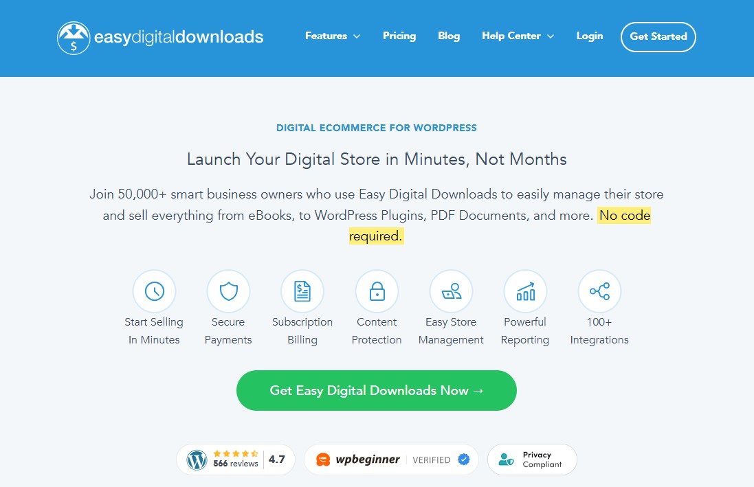 Easy Digital Downloads - WordPress eCommerce Plugin
