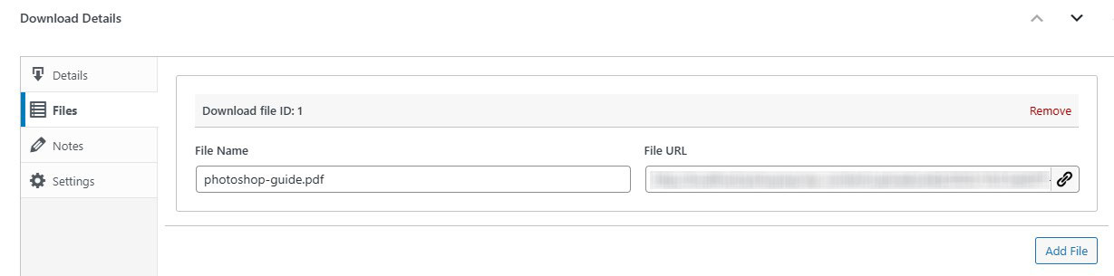 Adding Digital Product File
