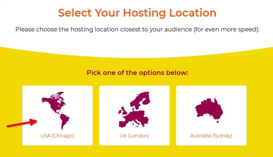 Select Hosting Location