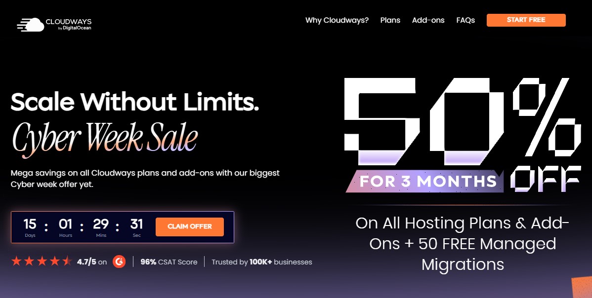 Cloudways Black Friday Deal