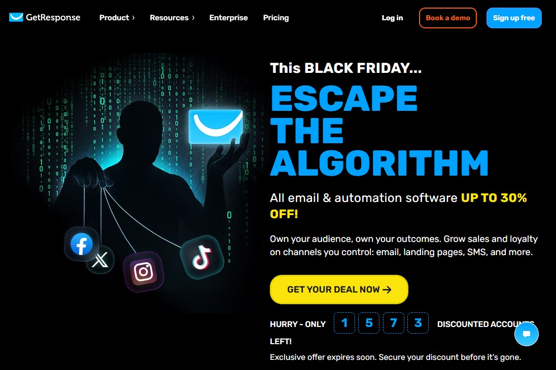 GetResponse Black Friday Sale