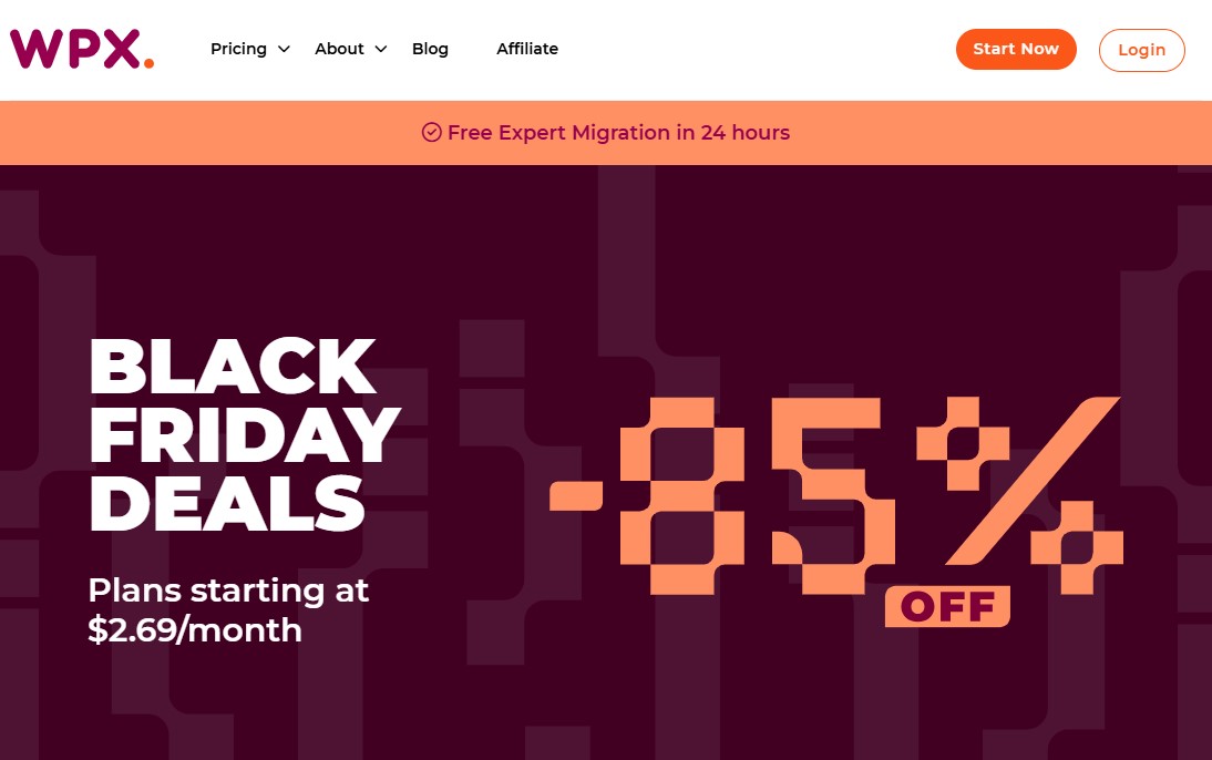 WPX Hosting Black Friday Deals
