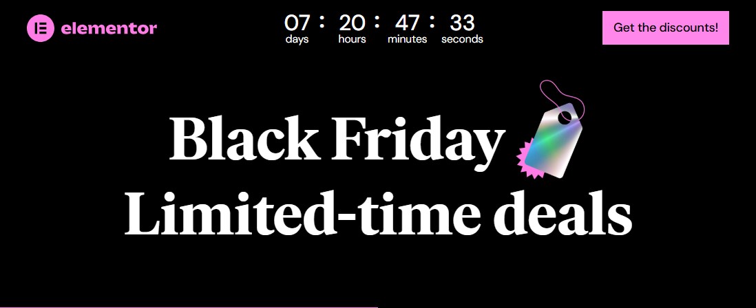 Elementor Pro Black Friday Deal 2025