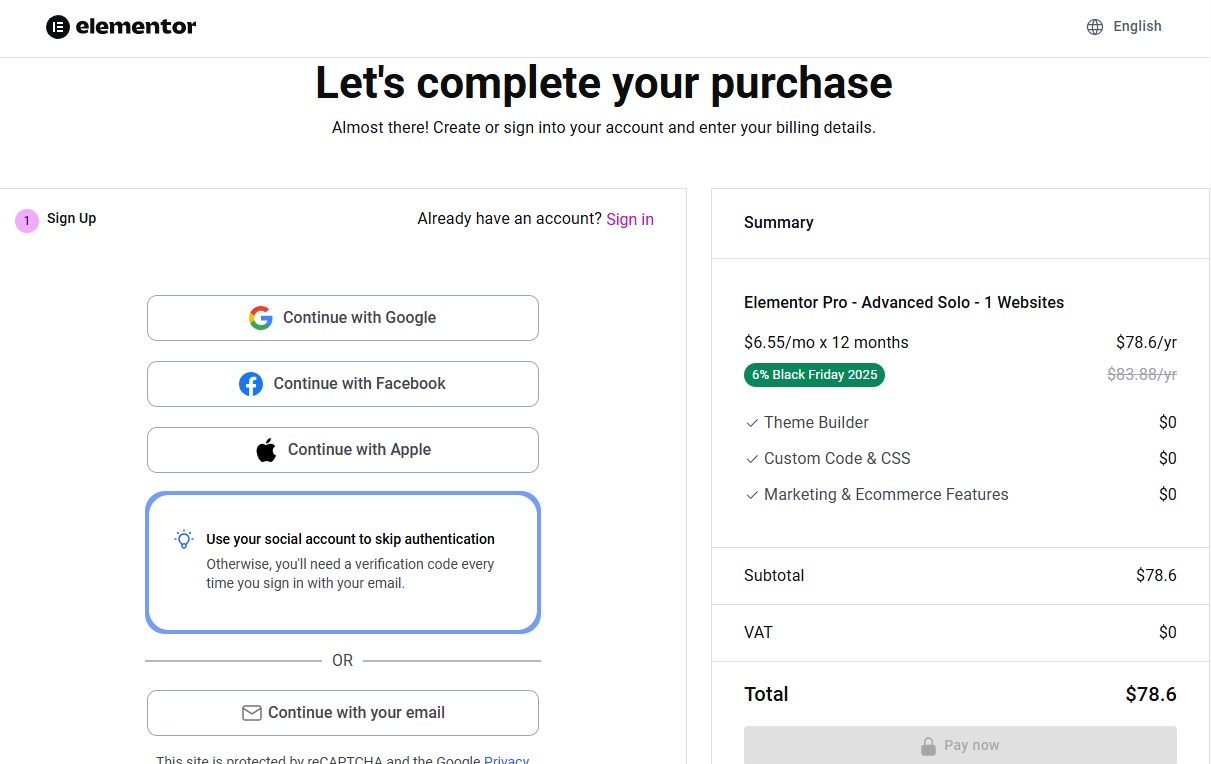 Enter Billing and Payment Details