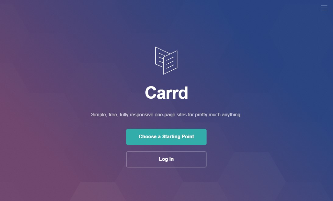 Carrd Homepage