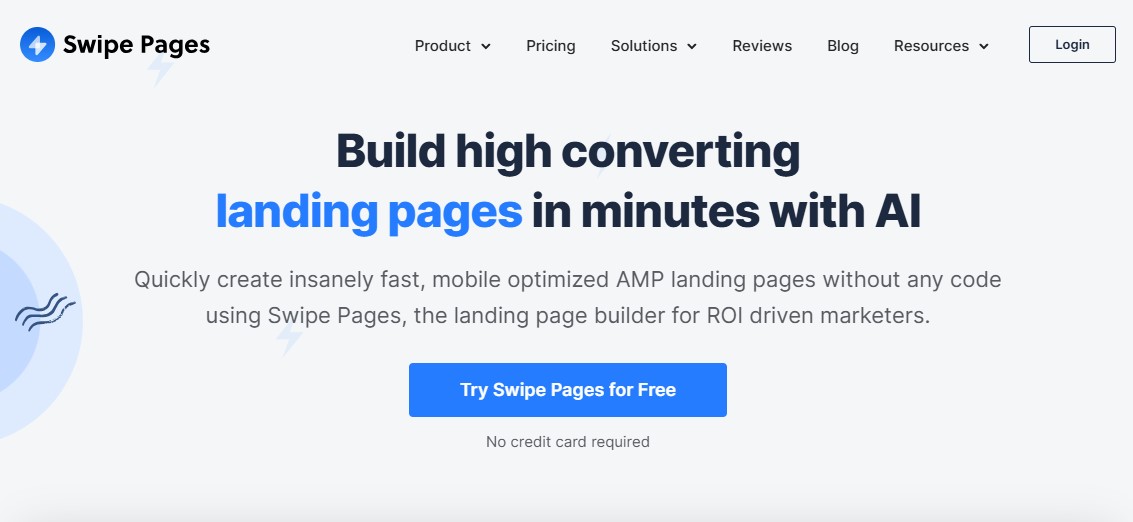 Swipe Pages Landing Page Builder Homepage