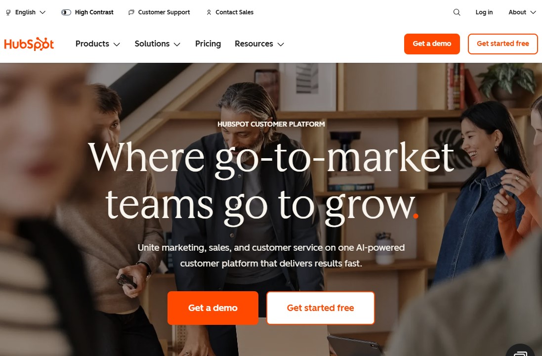 HubSpot Homepage