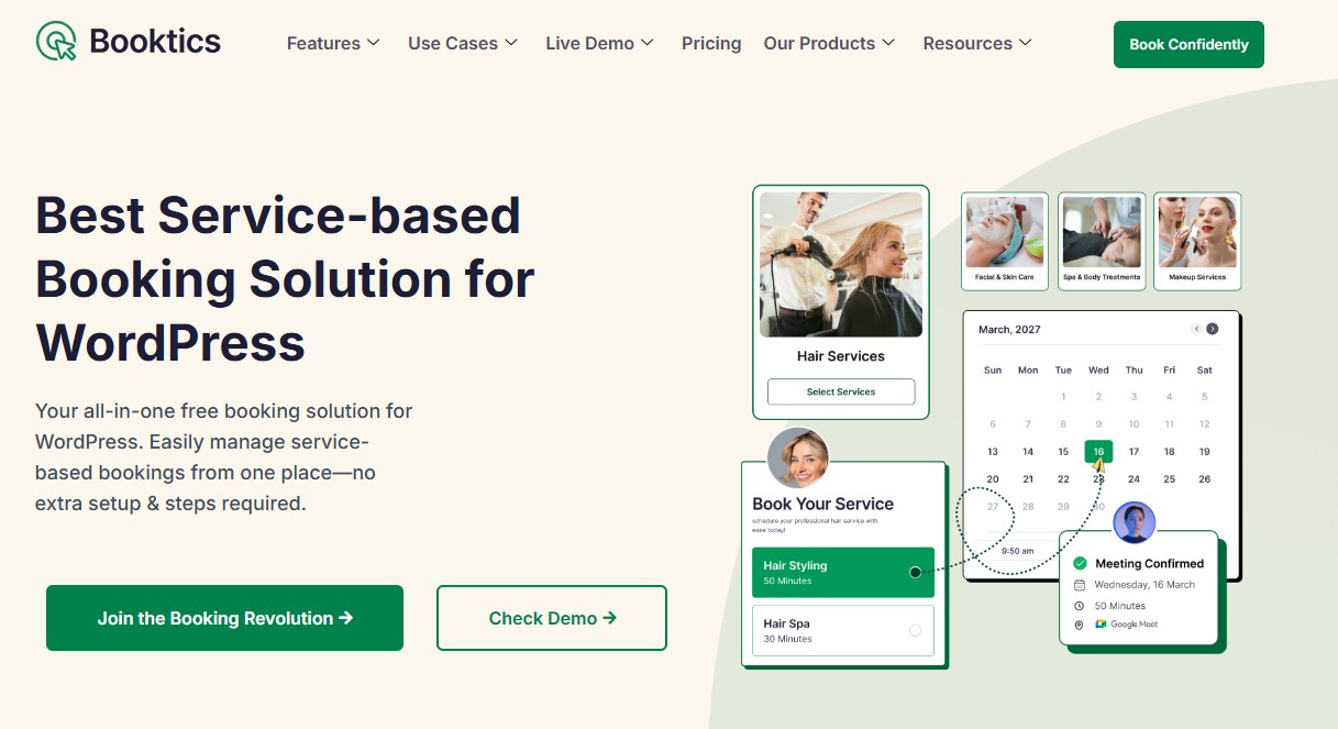 Booktics – Best WordPress Booking Plugin for Service-Based Business