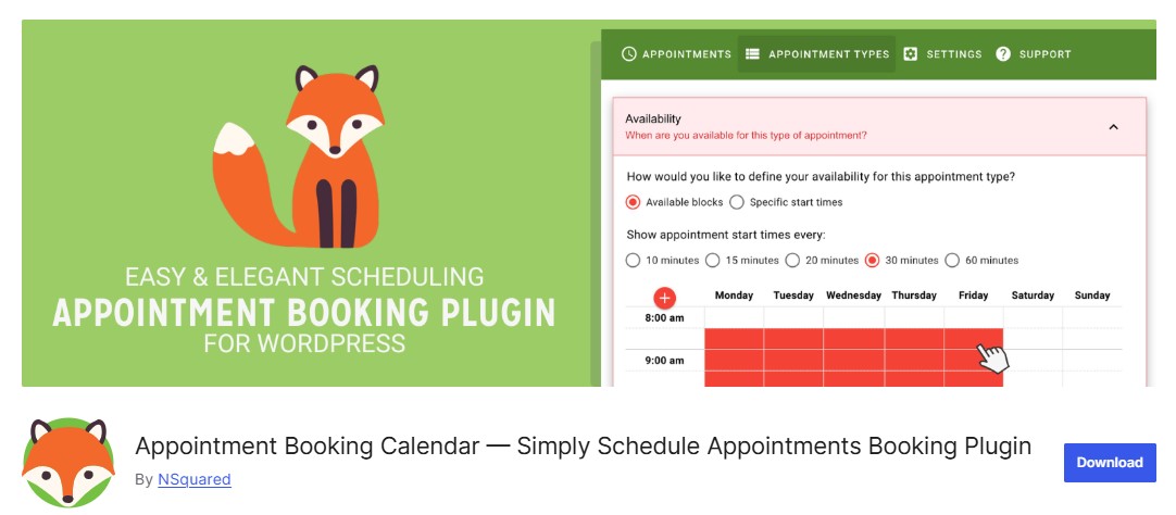 Appointment Booking Calendar — Simply Schedule Appointments Booking Plugin