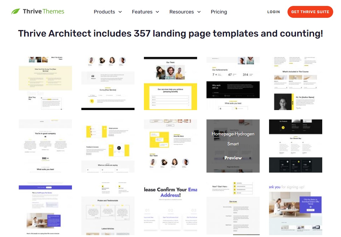 Thrive Architect Landing Page Templates