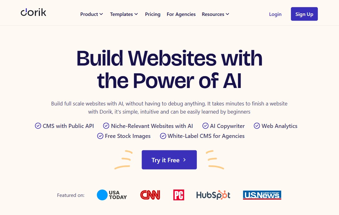 Dorik - AI Website Building Platform