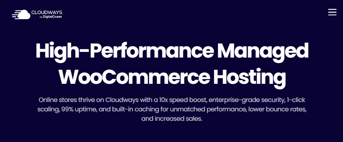 Cloudways – Best Flexible Cloud WooCommerce Hosting