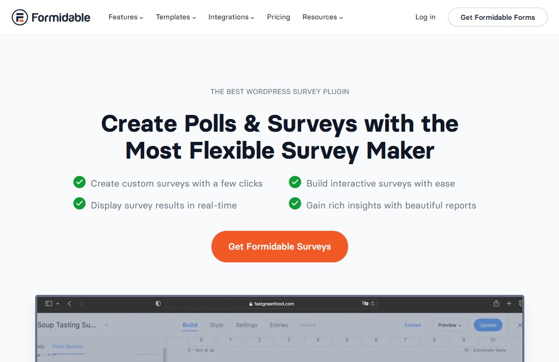 Formidable Forms - WordPress Survey Plugin