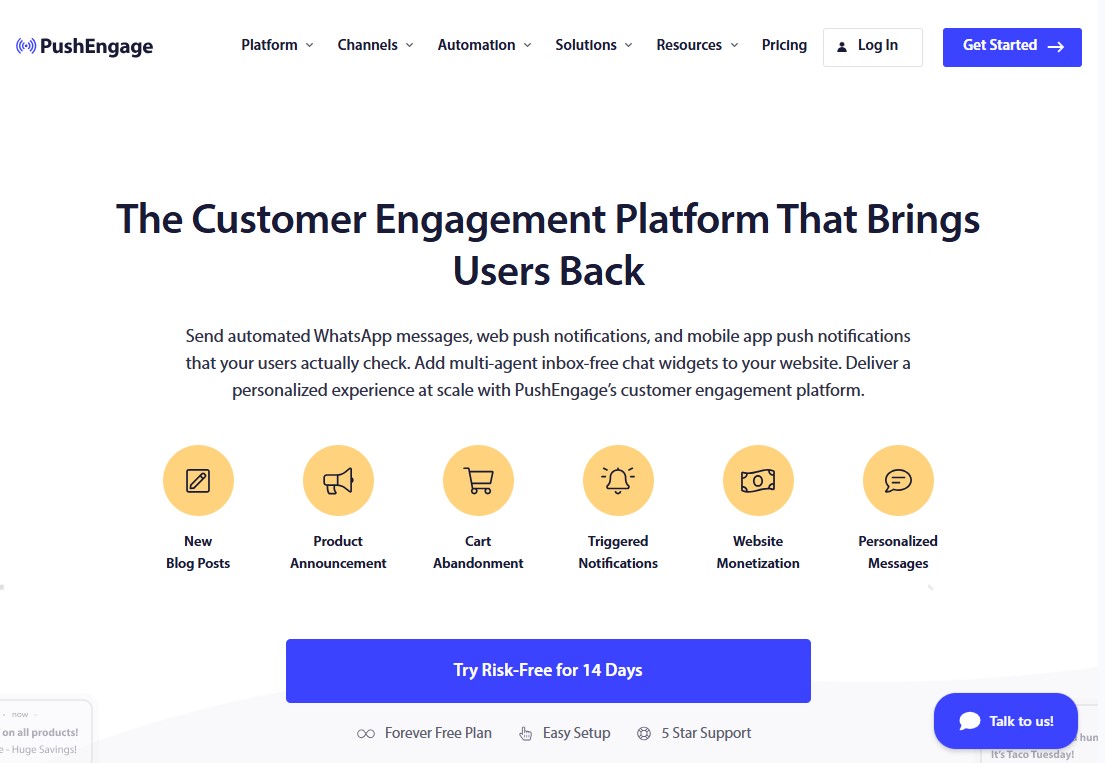 PushEngage - The Best Mobile & Web Push Notification Service