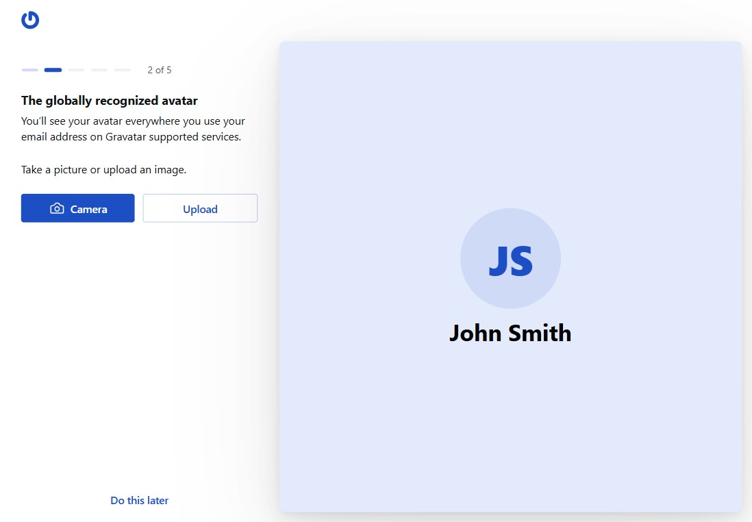 Upload Gravatar Image