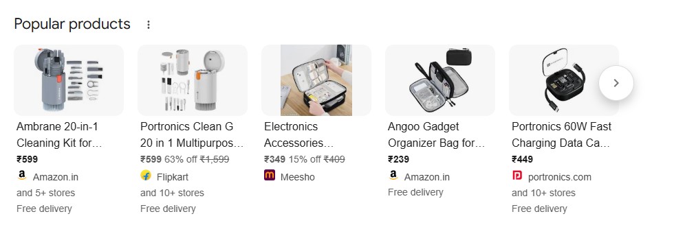 Popular Dropshipping Products in Electronics and Device Accessories Category