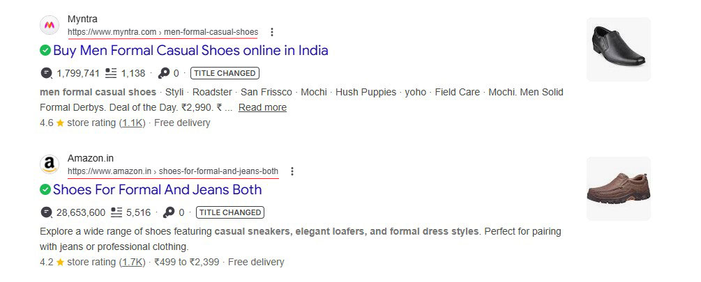 Product Category on Search Results
