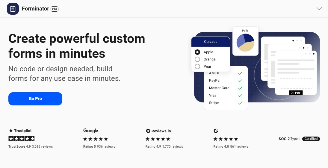 Forminator Homepage