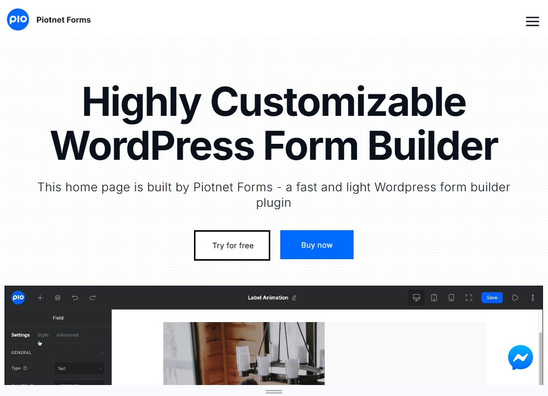 Piotnet Forms Homepage